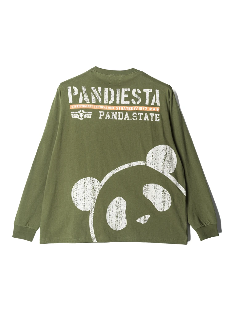 【PANDIESTAJAPAN】アイコンパンダミリタリーロンT