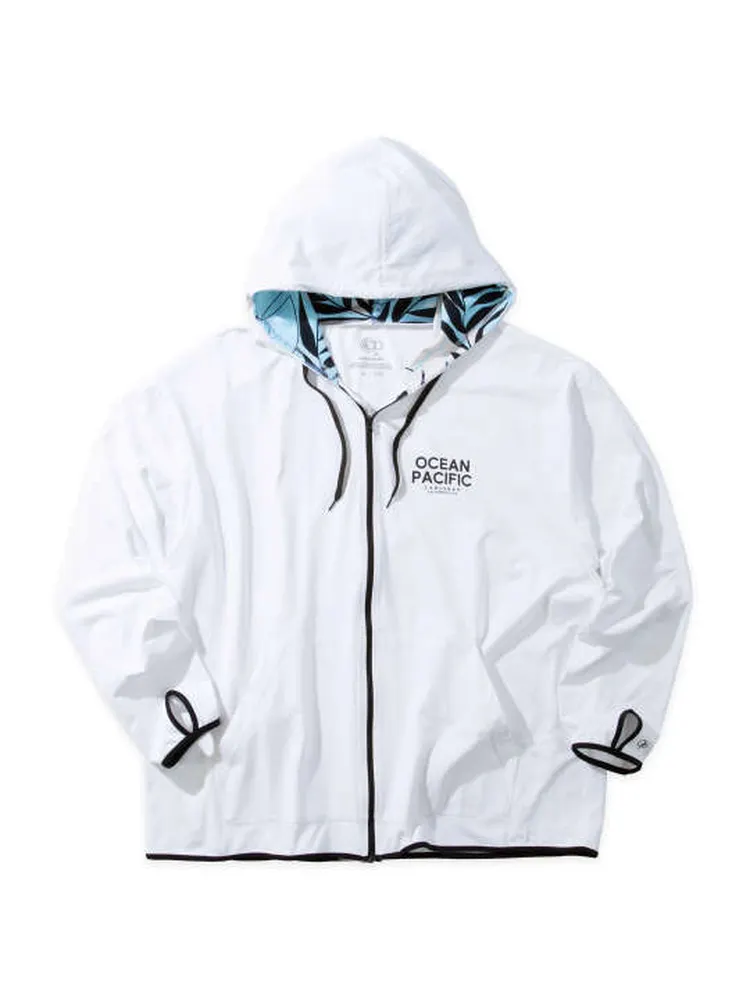 【OCEANPACIFIC】PEARTEXUV長袖フルジップパーカー大きいサイズ