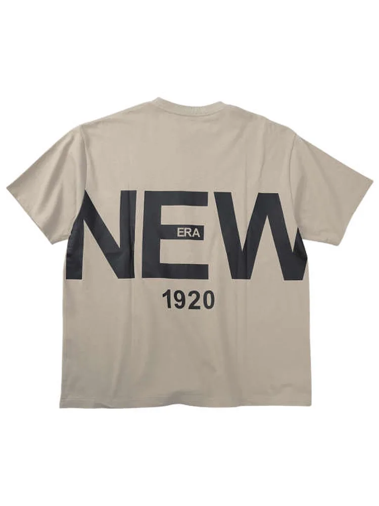 【NEWERA(ニューエラ)】ズームアップロゴ半袖Tシャツ大きいサイズ