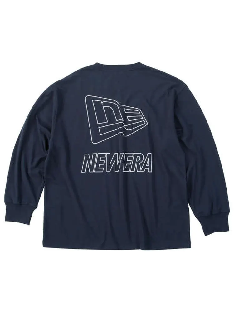 【NEWERA(ニューエラ)】フラッグ&ワードマーク長袖Tシャツ