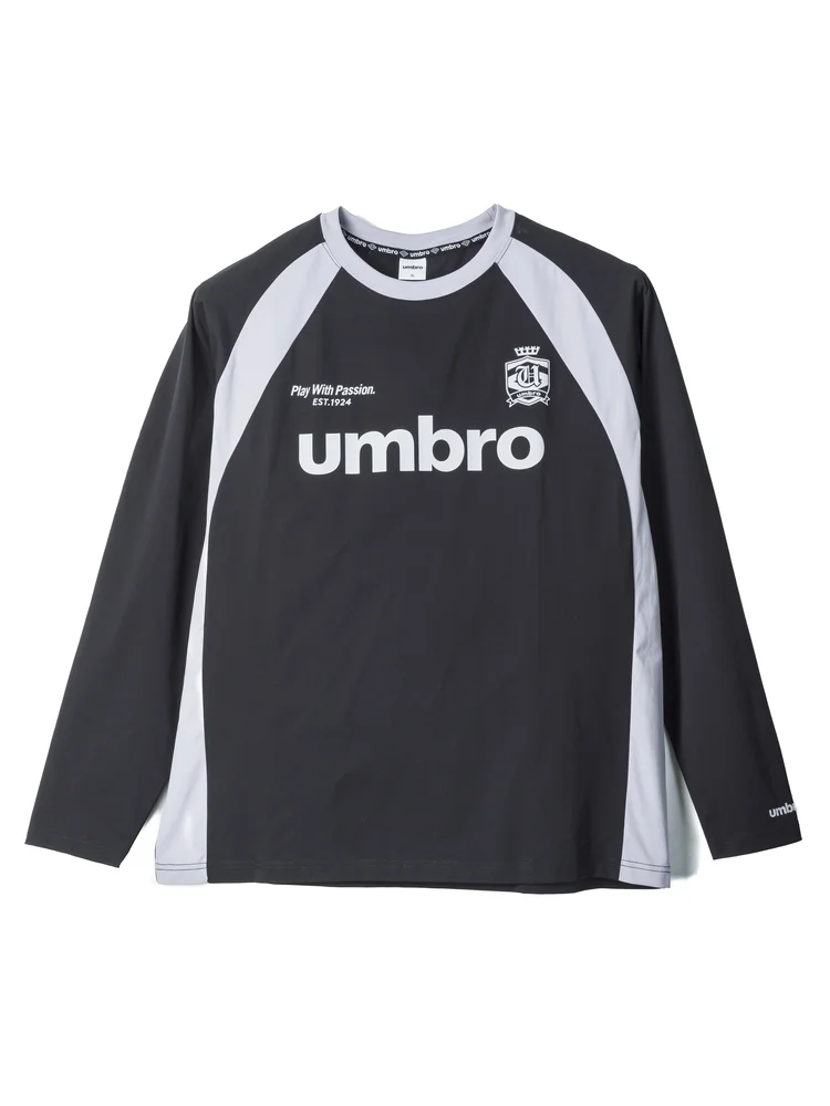 【UMBRO】ストレッチ天竺クルーネックロンＴ