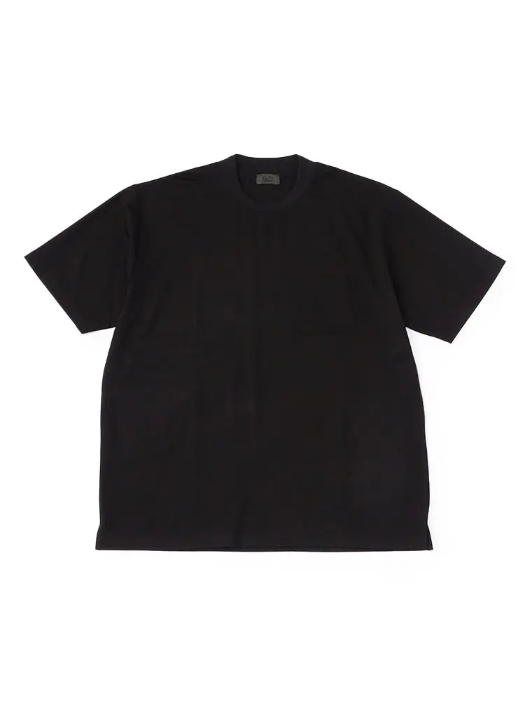 【EL.FOURBANWORKS】鹿の子接触冷感Tシャツ後ろ襟高め大きいサイズ