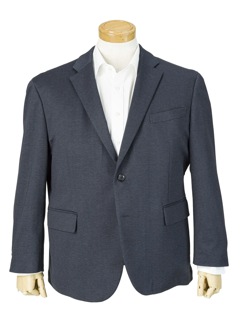 【アーバンワークス】ポンチニット無地調ジャケット