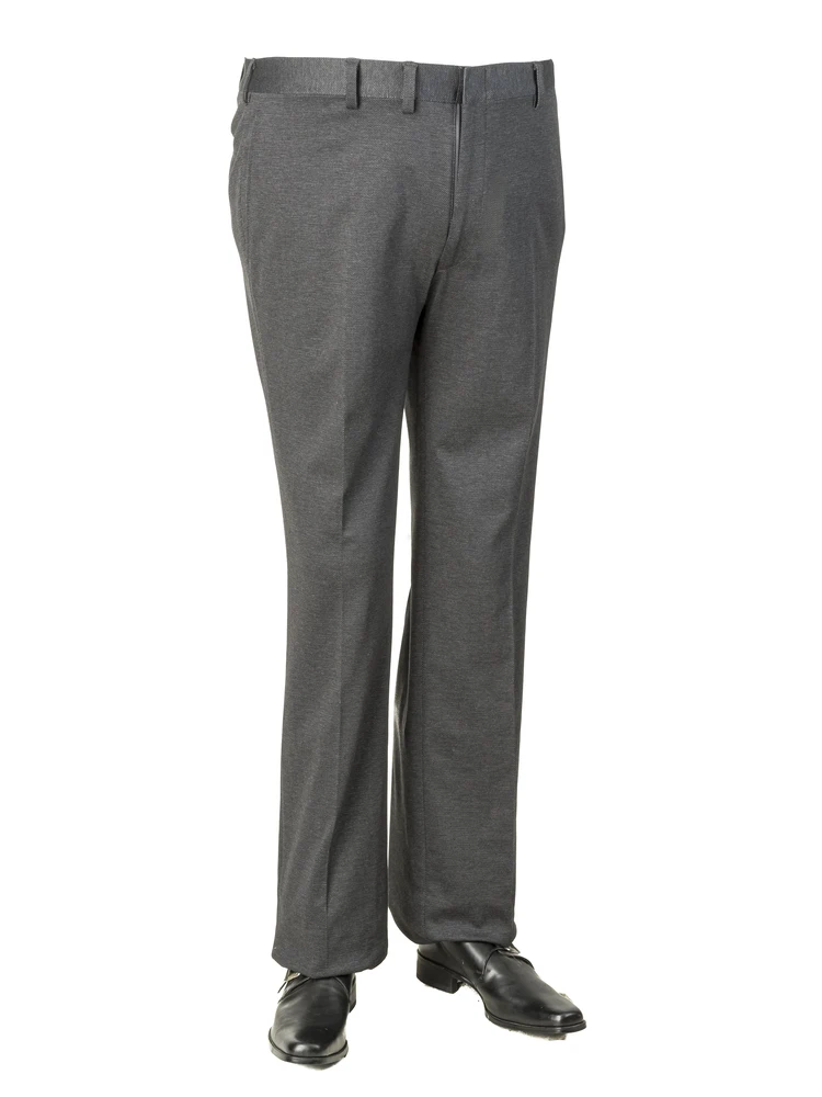 【アーバンワークス】ポンチニット無地調ノータックパンツ