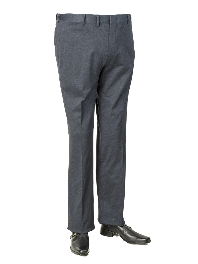 【アーバンワークス】ポンチニット無地調ノータックパンツ