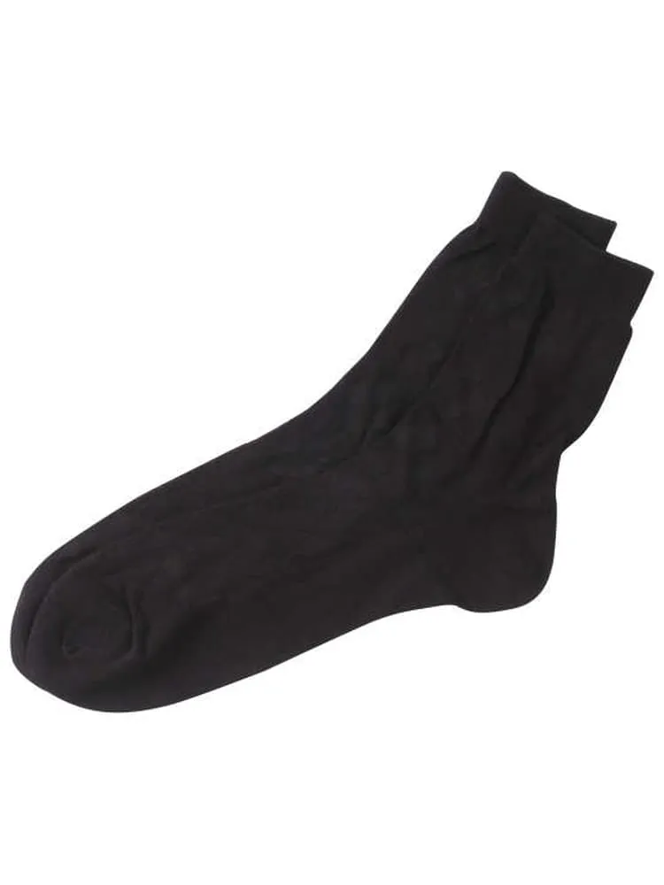 【FUNbyFUKUSKE】アーガイルリンクスハーフ丈ビジネスソックス靴下＊カタログ商品