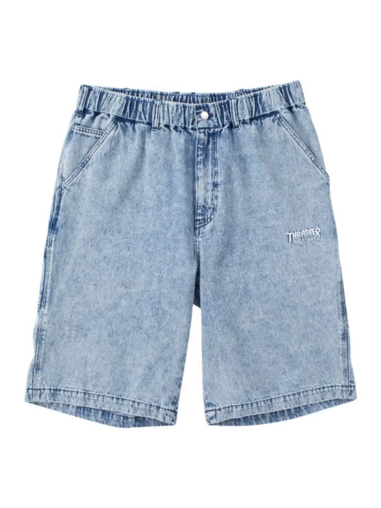 【THRASHER(スラッシャー)】デニムペインターハーフパンツ＊カタログ商品