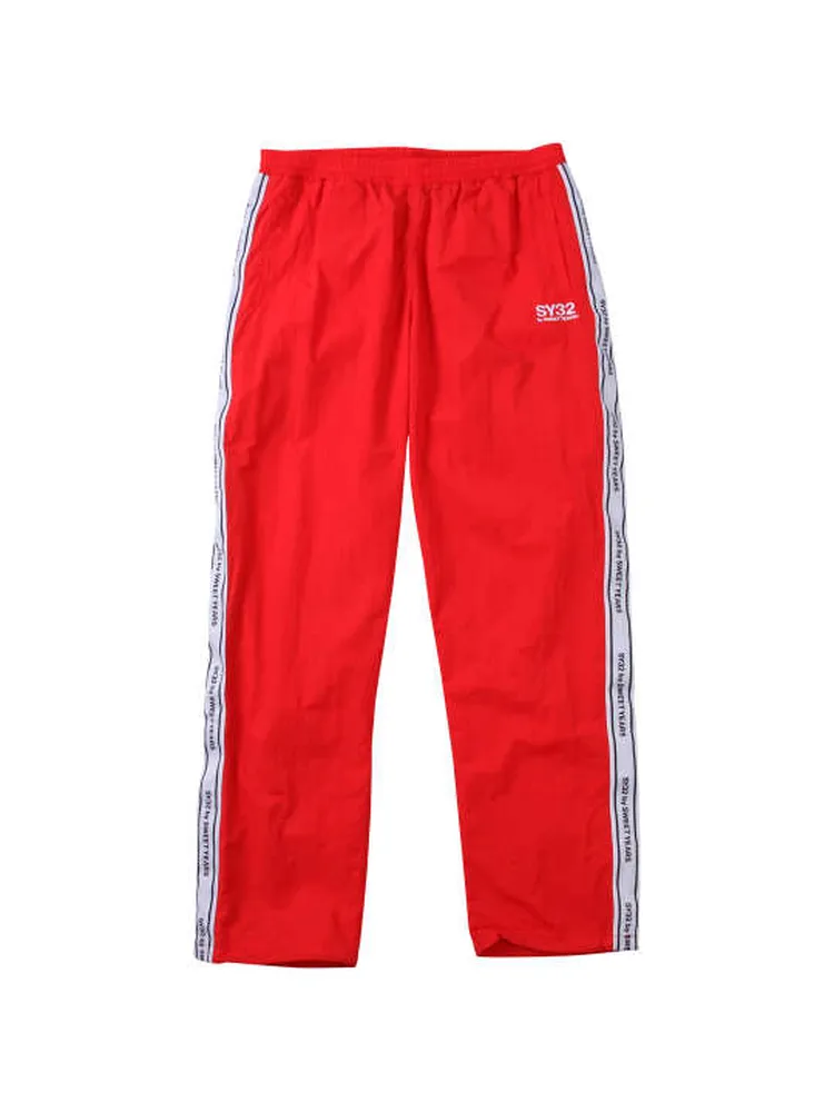 【SY32bySWEETYEARS(エスワイサーティトゥバイスィートイヤーズ)】テープデザインナイロンパンツ＊カタログ商品