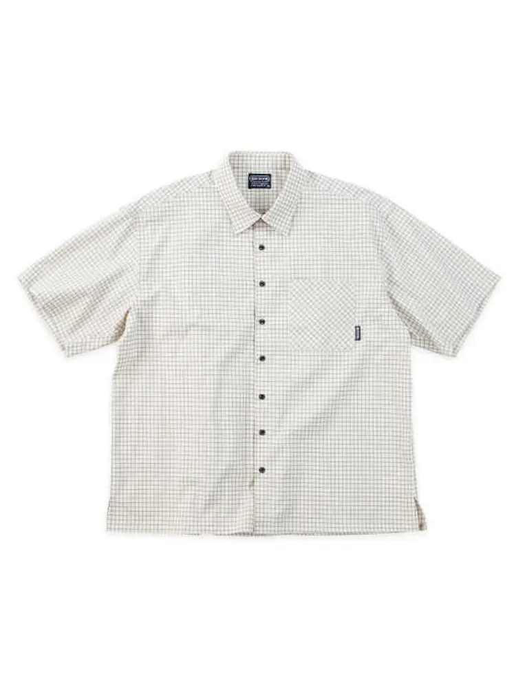 【OUTDOORPRODUCTS】【7L-8L】ブロードチェックレギュラーカラー半袖シャツ＊カタログ商品大きいサイズ