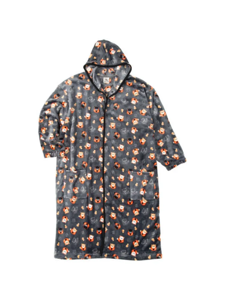 【黒柴印和んこ堂】だるま柄ふわもこ着る毛布＊カタログ商品