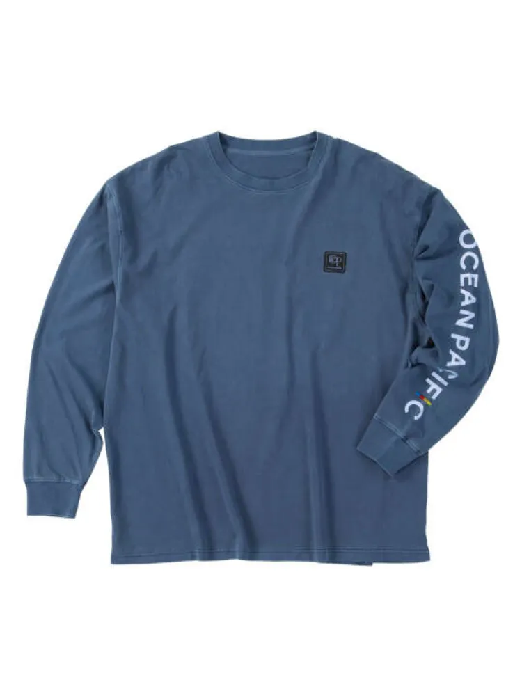 【OCEANPACIFIC】天竺ヴィンテージバイオウォッシュ長袖Tシャツ＊カタログ商品