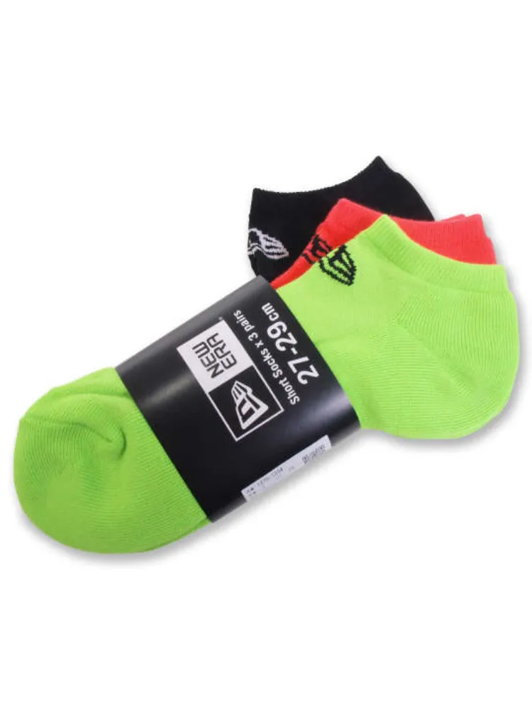 【NEWERA(ニューエラ)】3Pショートソックス＊カタログ商品