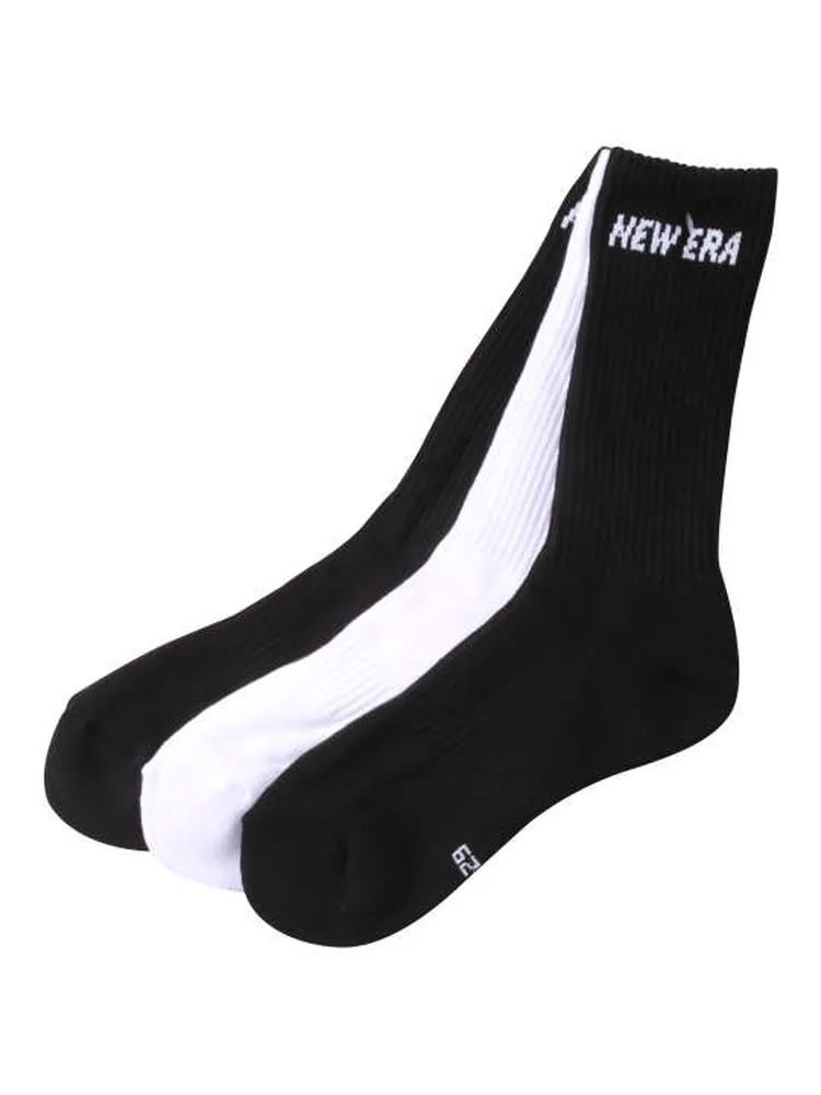 【NEWERA(ニューエラ)】3Pクルーソックス＊カタログ商品