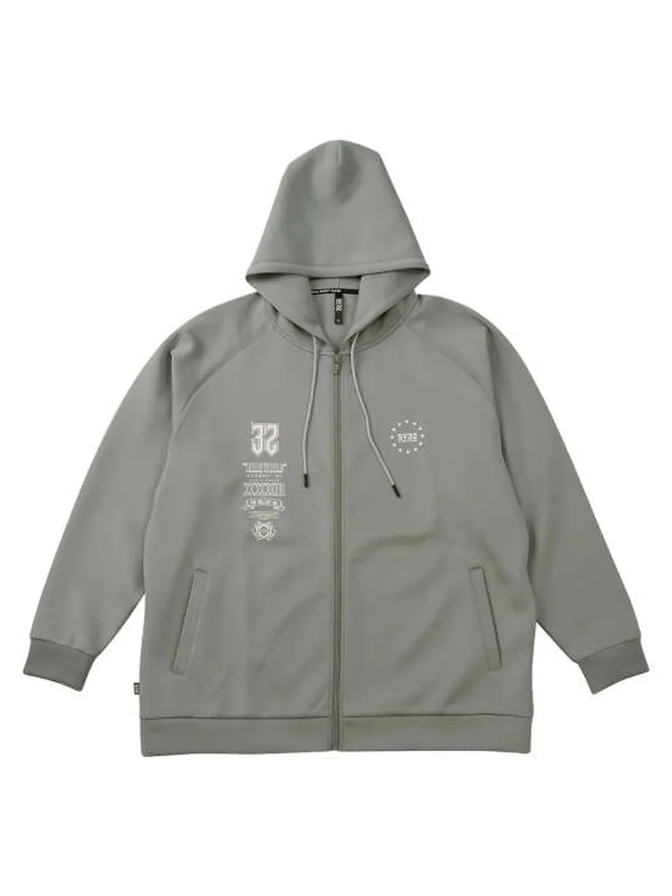 【SY32bySWEETYEARS(エスワイサーティトゥバイスィートイヤーズ)】ダブルニットマルチロゴフルジップパーカー＊カタログ商品