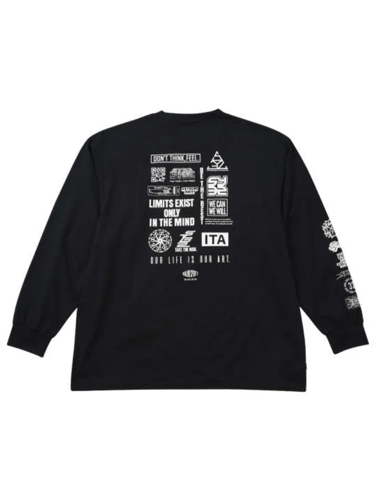 【SY32bySWEETYEARS(エスワイサーティトゥバイスィートイヤーズ)】マルチロゴ長袖Tシャツ＊カタログ商品