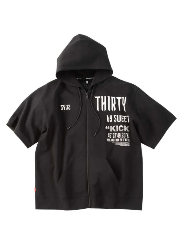 【SY32bySWEETYEARS(エスワイサーティトゥバイスィートイヤーズ)】アクティブ半袖フルジップパーカー＊カタログ商品