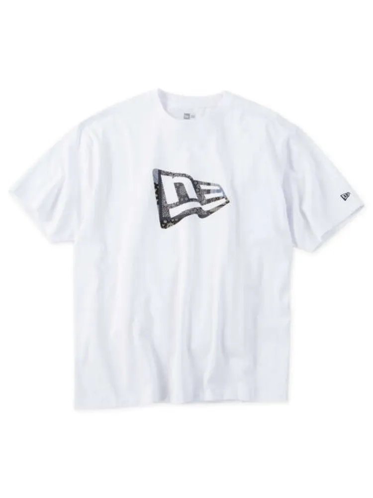 【NEWERA(ニューエラ)】オリジナルペイズリーフラッグ半袖Tシャツ＊カタログ商品