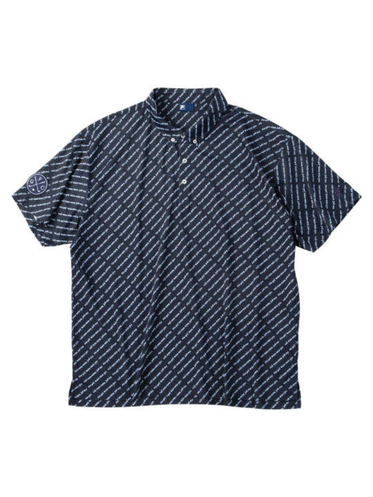 【FILAGOLF(フィラゴルフ)】ECOディンブルメッシュロゴプリント半袖シャツ＊カタログ商品