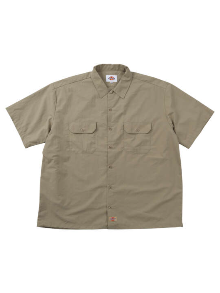 【DICKIES】ナイロンタッサー半袖ワークシャツ＊カタログ商品