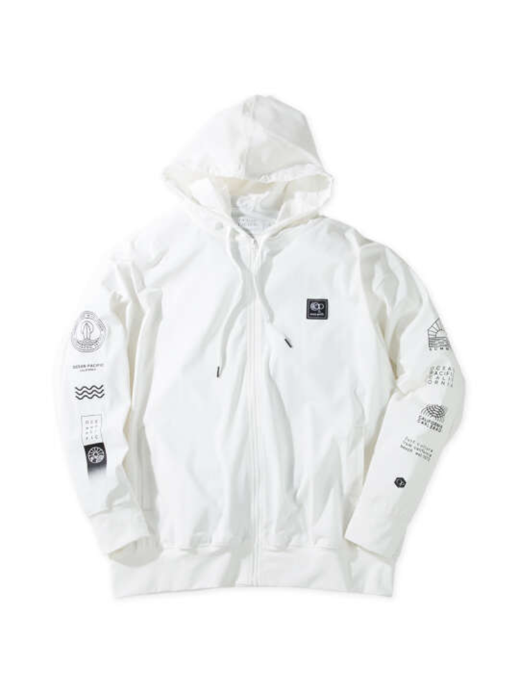 【OCEANPACIFIC】接触冷感ストレッチUV長袖フルジップパーカー＊カタログ商品