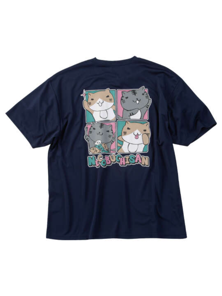 【NECOBUCHISAN(ネコブチサン)】DRYハニカムメッシュ半袖TシャツB＊カタログ商品