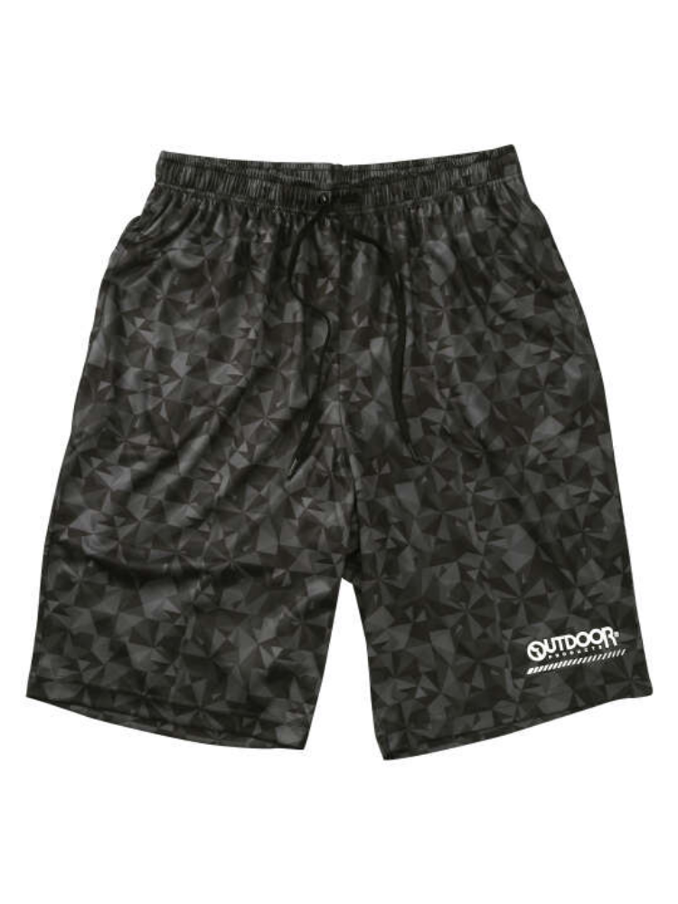 【OUTDOORPRODUCTS】【7L-8L】DRYメッシュ総柄ハーフパンツ＊カタログ商品