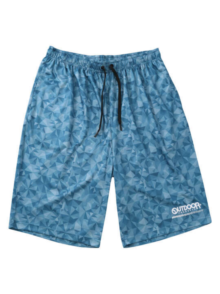 【OUTDOORPRODUCTS】【7L-8L】DRYメッシュ総柄ハーフパンツ＊カタログ商品