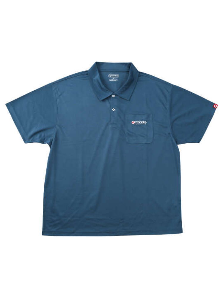 【OUTDOORPRODUCTS】【7L-8L】DRYメッシュ半袖ポロシャツ＊カタログ商品