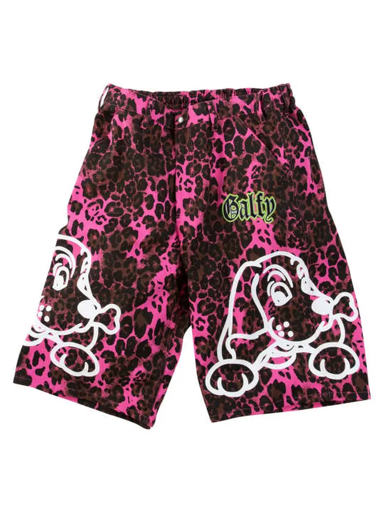 GALFY-GALひょうちゃんパンツ メンズ レディース ピンク ピンク 【GALFY】GALひょうちゃんハーフパンツ ＊カタログ商品 大きい